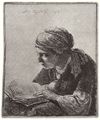 Rembrandt Harmensz. van Rijn: Die Lesende