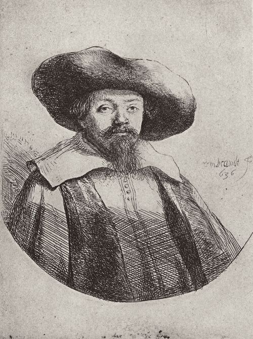 Rembrandt Harmensz. van Rijn: Portrt des Samuel Manasse ben Israel