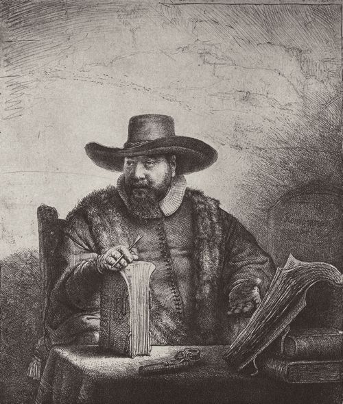 Rembrandt Harmensz. van Rijn: Portrt des Cornelius Claesz Anslo