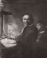 Rembrandt Harmensz. van Rijn: Porträt des Schreibmeisters Coppenol