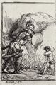 Rembrandt Harmensz. van Rijn: Illustration zu »Piedra gloriosa« von Manasse ben Israel, David und Goliath