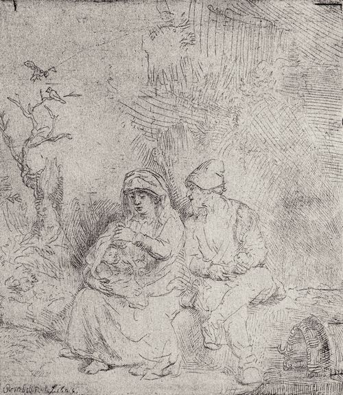 Rembrandt Harmensz. van Rijn: Die Ruhe auf der Flucht