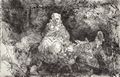 Rembrandt Harmensz. van Rijn: Die Flucht nach gypten, bergang ber einen Bach