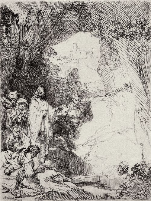 Rembrandt Harmensz. van Rijn: Die sog. »Kleine Auferweckung des Lazarus«