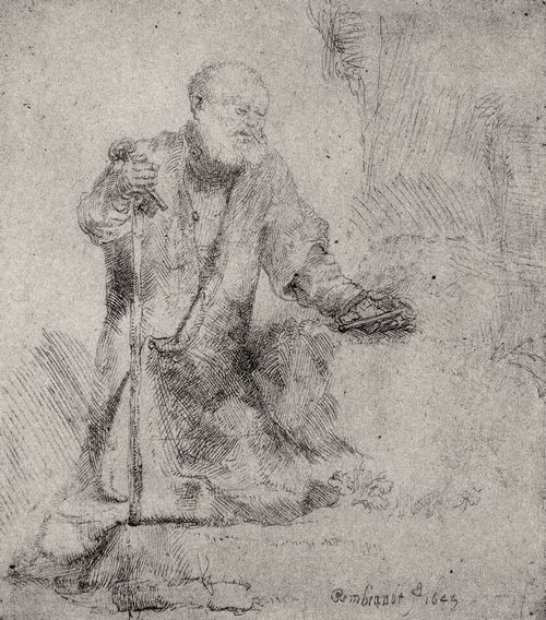 Rembrandt Harmensz. van Rijn: Der reuige Petrus