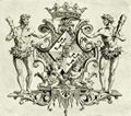 Hogarth, William: Wappen der Herzogin von Kendal