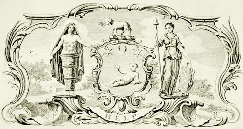 Hogarth, William: Wappen des Findelhauses