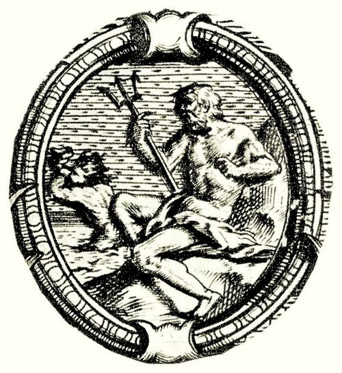 Hogarth, William: Folge »Die vier Elemente«, Neptun