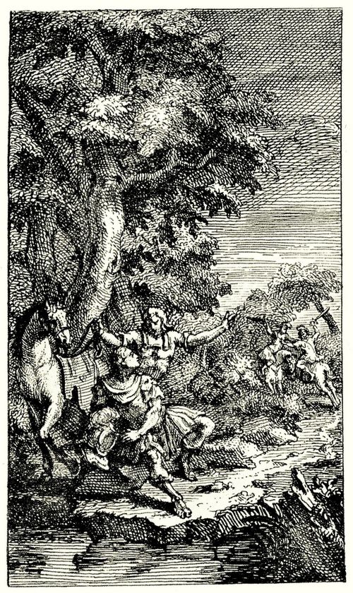 Hogarth, William: Titelillustration zu Sir Charles Cotterells bersetzung der »Cassandra« von La Calprende, Frontispiz zu Band I