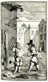 Hogarth, William: Kleine Illustration zu Samuel Butlers »Hudibras«, Hudibras und Ralpho im Streitgespräch