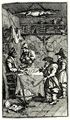 Hogarth, William: Kleine Illustration zu Samuel Butlers »Hudibras«, Hudibras besucht Sidrophel