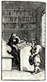 Hogarth, William: Kleine Illustration zu Samuel Butlers »Hudibras«, Hudibras vor dem Richter