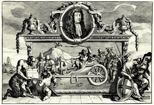 Hogarth, William: Groe Illustrationen zu Samuel Butlers »Hudibras«, Frontispiz