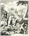 Hogarth, William: Illustration zu Cervantes »Don Quichote«, Das Abenteuer mit dem Helm des Mambrino