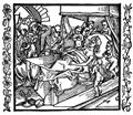 Dürer, Albrecht: Illustration zum »Der Ritter vom Turn«, Szene: Engel am Totenbett der Gräfin von Mainz