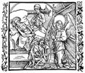 Dürer, Albrecht: Illustration zum »Der Ritter vom Turn«, Szene: Der Tod der eitlen Frau