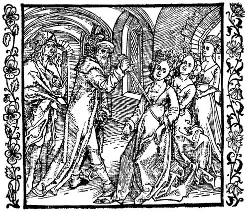 Drer, Albrecht: Illustration zum »Der Ritter vom Turn«, Szene: Herodes ersticht seine Frau