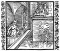 Dürer, Albrecht: Illustration zum »Der Ritter vom Turn«, Szene: Bathseba im Bade