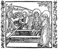 Dürer, Albrecht: Illustration zum »Der Ritter vom Turn«, Szene: Die drei Frauen am Grabe