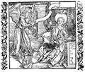 Dürer, Albrecht: Illustration zum »Der Ritter vom Turn«, Szene: Verkündigung und Geburt Christi