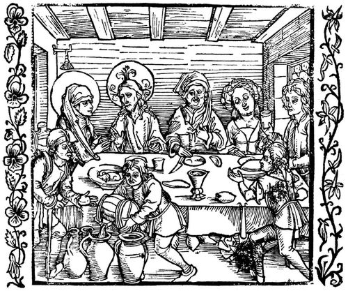 Drer, Albrecht: Illustration zum »Der Ritter vom Turn«, Szene: Die Hochzeit zu Kana