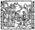 Dürer, Albrecht: Illustration zum »Der Ritter vom Turn«, Szene: Der Sohn des Kaisers befreit Catonet