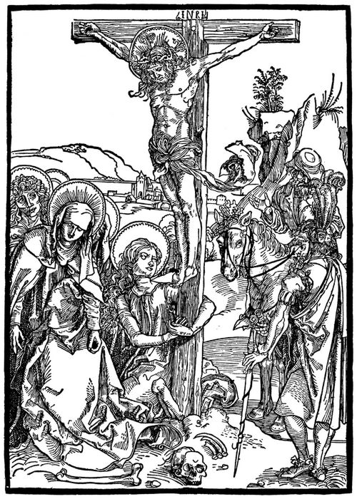 Drer, Albrecht: Die »Albertina-Passion«, Szene: Christus am Kreuz