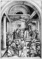 Dürer, Albrecht: Folge zum »Marienleben«, Szene: Christus und die Schriftgelehrten