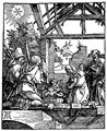 Dürer, Albrecht: Folge der »Kleinen Passion«, Szene: Die Geburt Christi