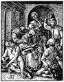 Dürer, Albrecht: Folge der »Kleinen Passion«, Szene: Die Verspottung Christi