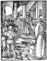 Dürer, Albrecht: Folge der »Kleinen Passion«, Szene: Christus vor Pilatus