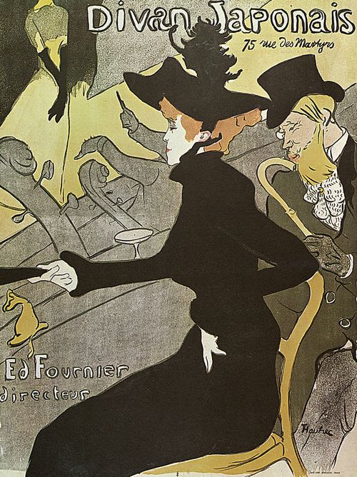 Toulouse-Lautrec, Henri de: Plakat »Der japanische Diwan«