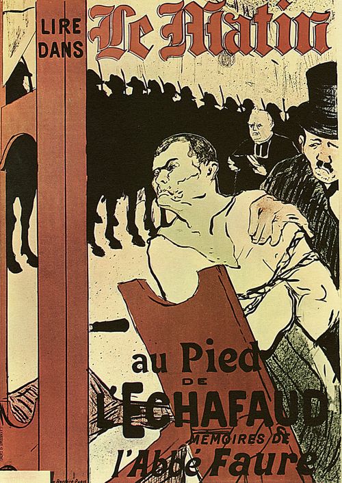 Toulouse-Lautrec, Henri de: Plakat »Am Fu des Schafotts«