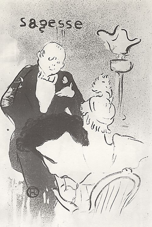 Toulouse-Lautrec, Henri de: Illustration zu den Gedichten Jean Goudezkis »Vieilles Histoires«, Ehrbarkeit
