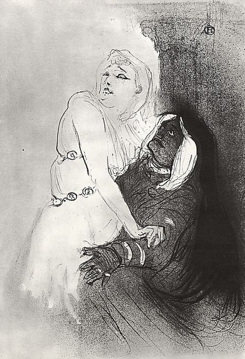 Toulouse-Lautrec, Henri de: Sarah Bernhardt in »Phdra«