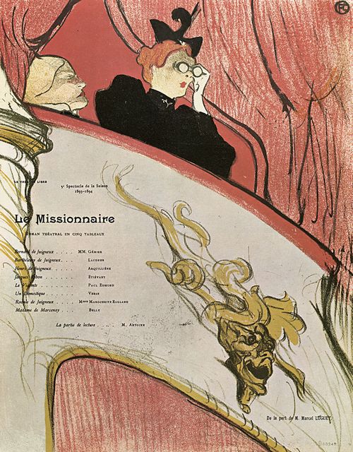 Toulouse-Lautrec, Henri de: Plakat »Le Missionaire«