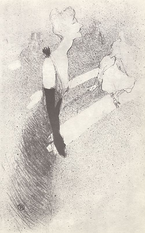 Toulouse-Lautrec, Henri de: Illustration zum Album »Yvette Guilbert«