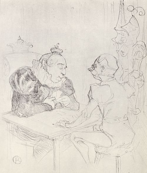 Toulouse-Lautrec, Henri de: Le Bzigue (Kartenspiel)
