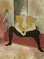 Toulouse-Lautrec, Henri de: Folge der »Elles«, Weiblicher Clown sitzend, Mlle Cha-U-Kao