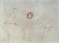 Toulouse-Lautrec, Henri de: Folge der »Elles«, Frau mit Serviertasse