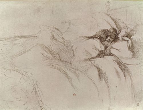 Toulouse-Lautrec, Henri de: Folge der »Elles«, Schlafende Frau