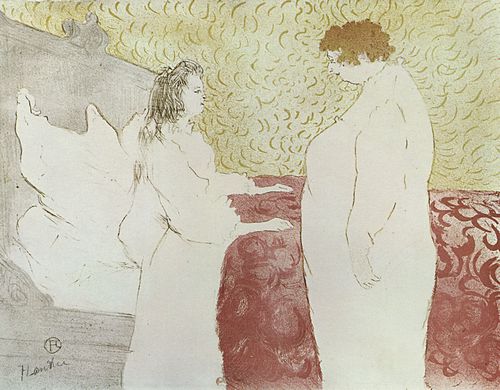Toulouse-Lautrec, Henri de: Folge der »Elles«, Frau im Bett