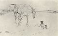 Toulouse-Lautrec, Henri de: Das Pferd und der Collie