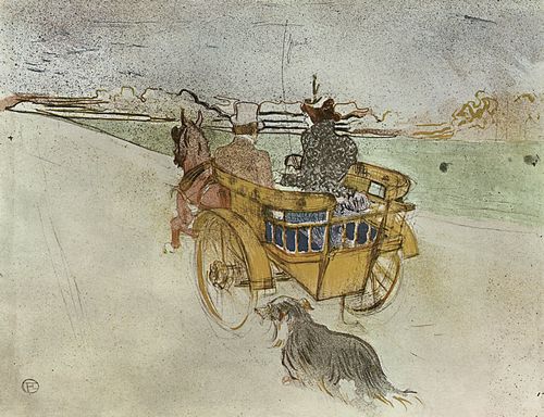 Toulouse-Lautrec, Henri de: Die englische Kutsche (Die Landpartie)