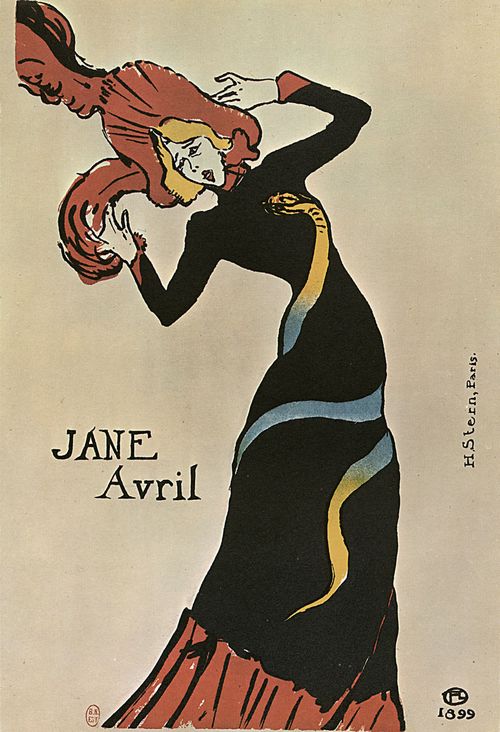 Toulouse-Lautrec, Henri de: Plakat »Jane Avril«