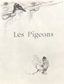 Toulouse-Lautrec, Henri de: Illustration zu Jules Renards »Histoires naturelles«, Die Tauben