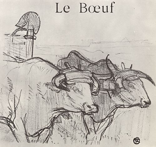 Toulouse-Lautrec, Henri de: Illustration zu Jules Renards »Histoires naturelles«, Der Ochse