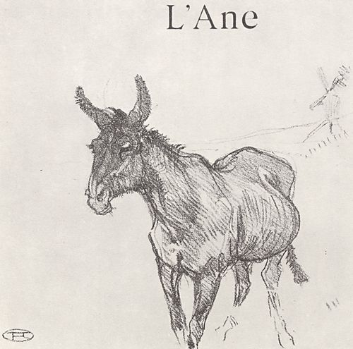 Toulouse-Lautrec, Henri de: Illustration zu Jules Renards »Histoires naturelles«, Der Esel