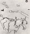 Toulouse-Lautrec, Henri de: Illustration zu Jules Renards »Histoires naturelles«, Das Pferd
