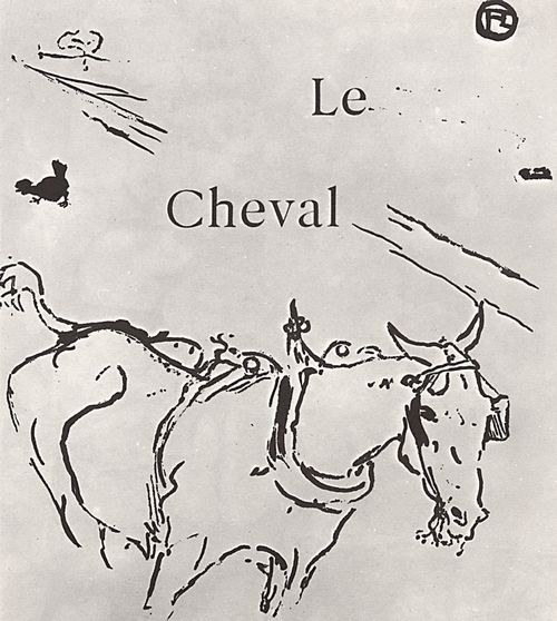 Toulouse-Lautrec, Henri de: Illustration zu Jules Renards »Histoires naturelles«, Das Pferd